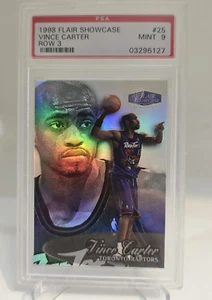 1998 Flair Showcase Vince Carter Row 3 Rookie #25 PSA 9 MINT! - Bild 1 von 2