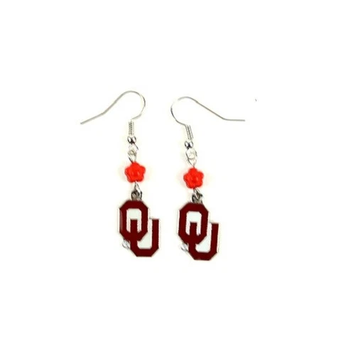 Oklahoma Sooners NCAA Sophie Style Dangle Earrings Cover