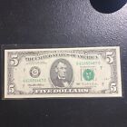 👀 Rare Vintage UNC 1995 Five Dollar Federal Reserve Note, G7 Chicago Immaculate