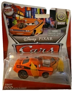 HTF Disney CARS Tuners SNOT ROD 1:55 Flames 3/8 Poster Sticker 2014 FREE SHIP! - Picture 1 of 1