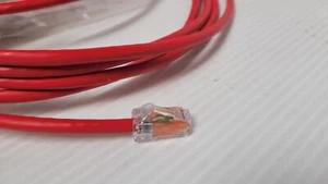 Lot of 4 GigaSPEED XL GS8E Stranded Cordage Modular Patch Cord, Red Jacket 15 FT - Picture 1 of 2