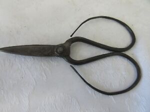 ANTIQUE HAND FORGED IRON SHEARS SCISSORS PRUNERS, VGC!!