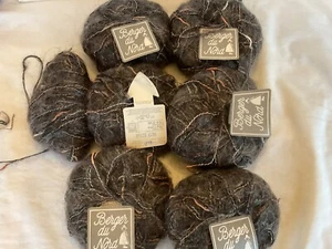 Berger Du Nord Capriccio Yarn Mohair Blend Charcoal Grey 7 Skeins NWT - Picture 1 of 5