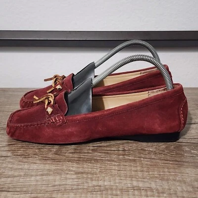Zapatos para mujer Michael Kors margarita gamuza mocasines talla 8 borgoña Foto 1 de 4