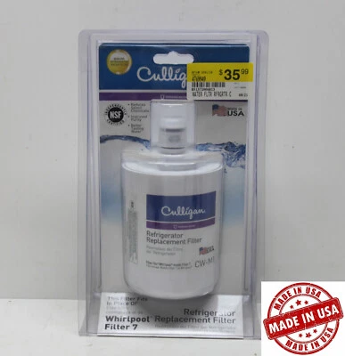 Culligan CW-M1 Refrigerator Replacement Water Filter for Whirlpool 7 & Maytag Foto 1 de 2