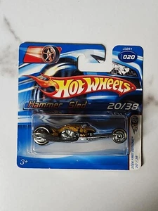 NEW 2006 Hot Wheels First Editions Hammer Sled Motorcycle Chopper Short Card - Picture 1 of 2