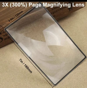 ✅✅Magnifier reading Aid A4  Full Page 3x Sheet Book Large Magnifying Glass🔥🔥 - Picture 1 of 3