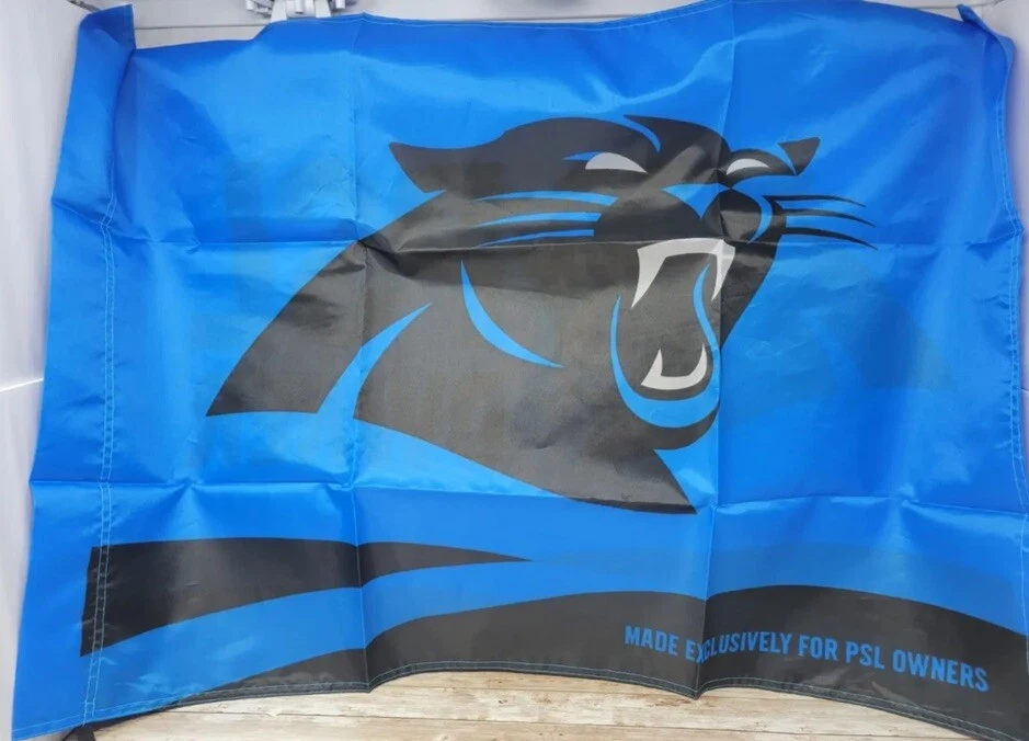 Carolina Panthers Fútbol PSL Propietarios Bandera 2022 TOTALMENTE NUEVA 36"x24" Keep Pounding Foto 1 de 2