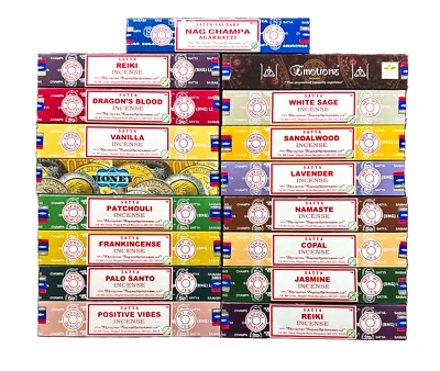 Satya Incense Sticks - Bulk 1,2,3,4,5,6,12 boxes - Aromatherapy- Free Shipping!! - Image 1 of 4