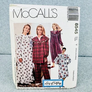 McCalls 8545 Pijama Camisón Top Pantalones Misses XS M Patrón Lanz de Salzburgo - Imagen 1 de 4