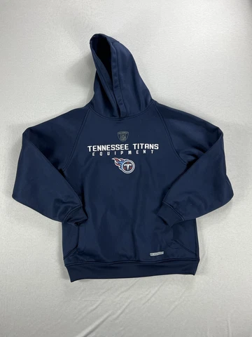 NFL Team Youth Fleece Blue Hoodie Pullover Tennessee Titans Size Meduim Cover