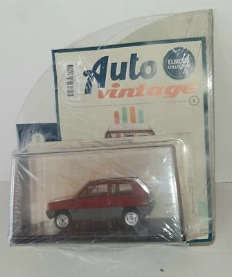 FIAT PANDA 45 1980 ROSSO AUTO VINTAGE EUROPE COLLECTION 1/24 - Immagine 1 di 2