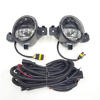 Kit de luces antiniebla transparentes LED DRL Fit 2004-2016 Nissan Sentra con interruptor de cable Foto 1 de 4