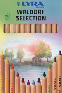 12 Lyra Waldorf Super Ferby Selection Buntstift Farbstift Malstift Jumbo Natur - Bild 1 von 4