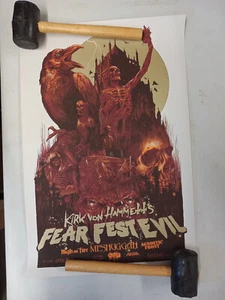 Kirk Hammett's Fear Festevil en Rockbar San José, CA (póster de concierto) 16X24 - Imagen 1 de 1