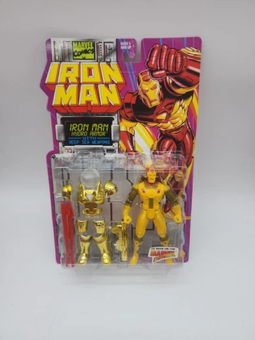 Toy Biz Iron Man Hydro Armor With Deep Sea Weapons Action Figure 1994 Marvel NIP Cover