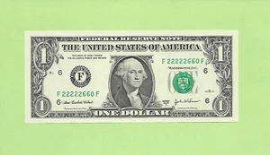 2003A ..UNCIRC $1  F 2222 2660 F  .... 2003A $1  F-F   SOLID '22222'  NOTE - Picture 1 of 2