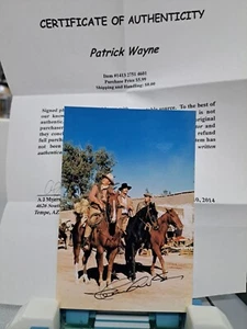 Patrick Wayne Autographed 5x7 Photo With COA - Picture 1 of 4