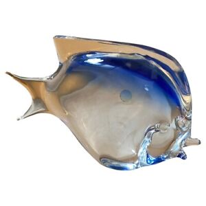 1970s Moderniste Blue Murano Glass Tropical Fish En The Portrait Of Seguso