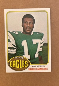 1976 TOPPS #425 HAROLD CARMICHAEL EAGLES HOF