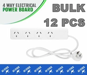 BULK BUY - 12pcs x 4 Way Power Point Board Strip Powerboard Socket LOT 12x 12 x - Picture 1 of 1