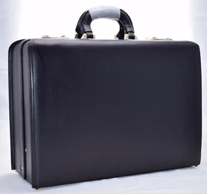 Pilot Case Flight Doctors Quality Briefcase Laptop Work Cabin Bag Luggage Black - Picture 1 of 7