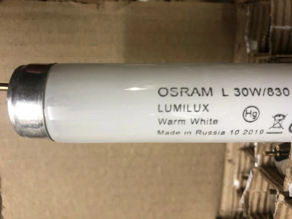 OSRAM LUMILUX LEUCHTSTOFFLAMPE LEUCHTSTOFFRÖHRE L 30W/830 WARM WHITE 90cm - Bild 1 von 2