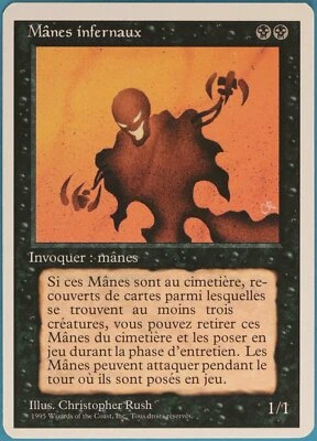 Nether Shadow (WB) Revised (FRENCH) NM Black Rare MTG CARD (ID# 104496) ABUGames - Image 1 of 2