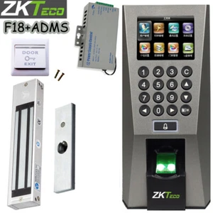 ZKTeco F18 ADMS Kit Fingerprint Time Biometric Attendance Door Access Control - Picture 1 of 8