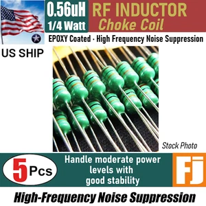 5 Pieces 0.56uH 1/4W Inductor Epoxy Coated RF Choke Coil | US Ship - Picture 1 of 5