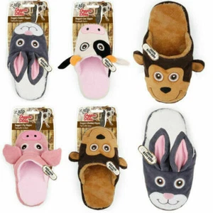 All For Paws Dog Toys Doggie Slipper Soft Plush Shoe Squeaky Fetch Throw Play - Picture 1 of 5