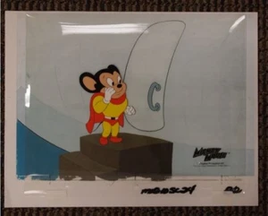 Mighty Mouse Original Production Cel Viacom Cartoon TV vintage animation RARE - Picture 1 of 1