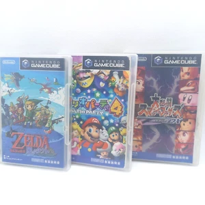 Lot 3 Gamecube Zelda Takt of Wind Mario Party 4 Smash Bros GC NTSC-J tested - Picture 1 of 24