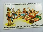 Ausflug zum Strand wie ein Ausflug auf den Dachboden Vintage Postkarten Neuheit Comic