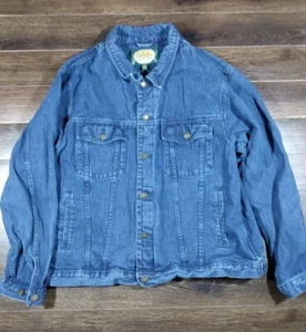 VTG Cabela's  Denim Trucker Jean Jacket Men's Large  - Picture 1 of 3