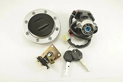 Juego de llaves de bloqueo de asiento con tapa de gas interruptor de encendido para Suzuki TL1000R TL1000S Foto 1 de 4