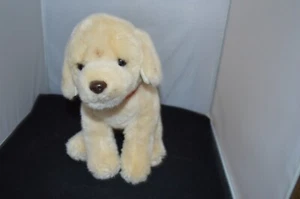 FAO Schwarz Golden Labrador Retriever Puppy Tan Plush Stuffed Animal Dog 10"  P8 - Picture 1 of 4