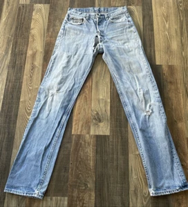 Levi's 501 Jeans Vintage 501-0115 blau tatsächliche Passform W29 L32 USA distressed **lesen - Bild 1 von 16
