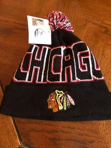 CHICAGO BLACKHAWKS WINTER BEANIE MÜTZE OSFM, NEU. - Bild 1 von 2