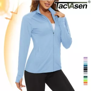 UPF 50+ Women's Long Sleeve Sun Shirts Quick Dry Hiking Sports Work UV Shirt Tee - Picture 1 of 82