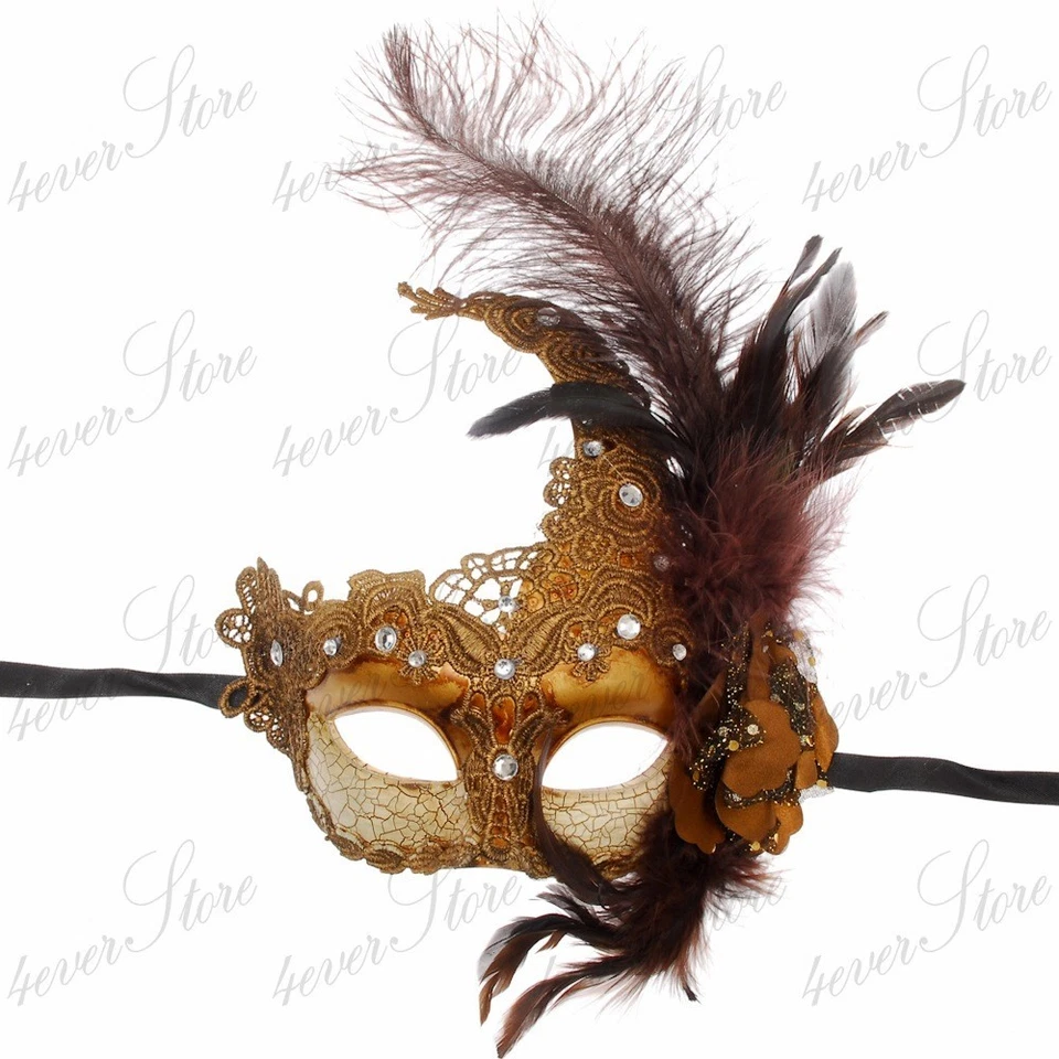 Máscara de Mascarada Colección Diosa Veneciana Hecha de Resina Papel Maché Técnica  Foto 1 de 1