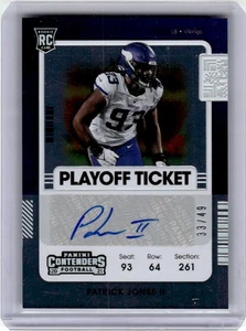 2021 Panini Contenders Championship Ticket Patrick Jones II Auto 33/49 Minnesota - Picture 1 of 2