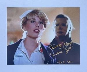 Tawny Moyer signiertes 8 x 10 Foto authentisch Halloween II Krankenschwester Jill - Bild 1 von 2