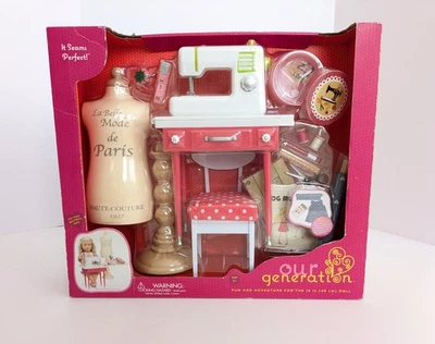 Battat Our Generation It Seams Perfect Doll Play set Sewing machine Mannequin - Image 1 of 4