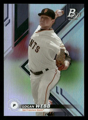 2019 Bowman Platinum #TOP-30 Logan Webb Top Prospects - Image 1 of 2
