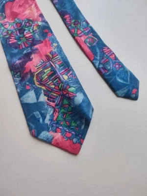 CRAVATTA DANIEL HECHTER SETA MADE IN ITALY SOIE SEIDE SEDA UOMO SILK TIE - Imagen 1 de 4