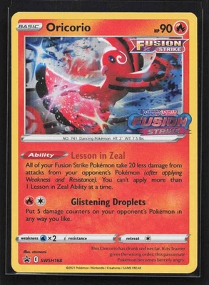 Oricorio -  (Prerelease) Promo SWSH: Sword & Shield Promo Cards SWSH168 NM - Image 1 of 2