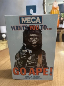 NECA Planet of the Apes Ultimate Gorilla Soldier 7" Action Figure NECA Wants You - Foto 1 di 10