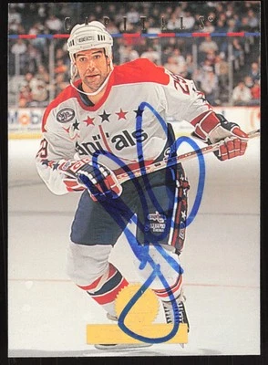 Joe Reekie Autographed 1994-95 Leaf Card #437 Washington Capitals - Image 1 of 2