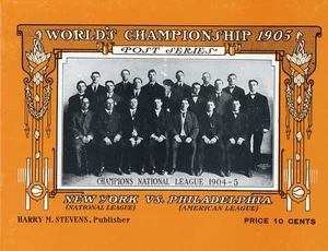 1904-1905 World Series Reproduction Program - Picture 1 of 1